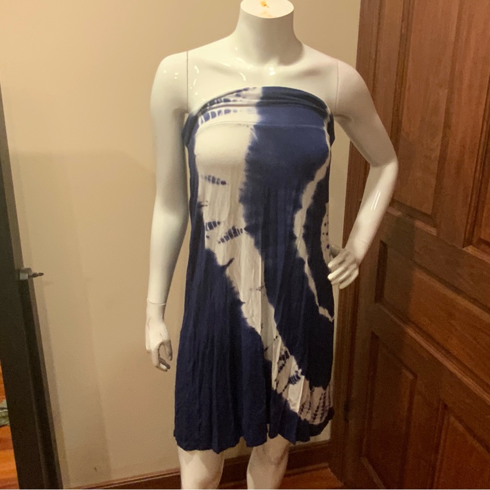 Frutiger metro Blue and white tye dye dress or skirt